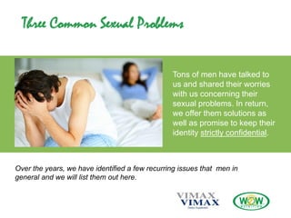 Three Common Sex Problems for Men | PPT