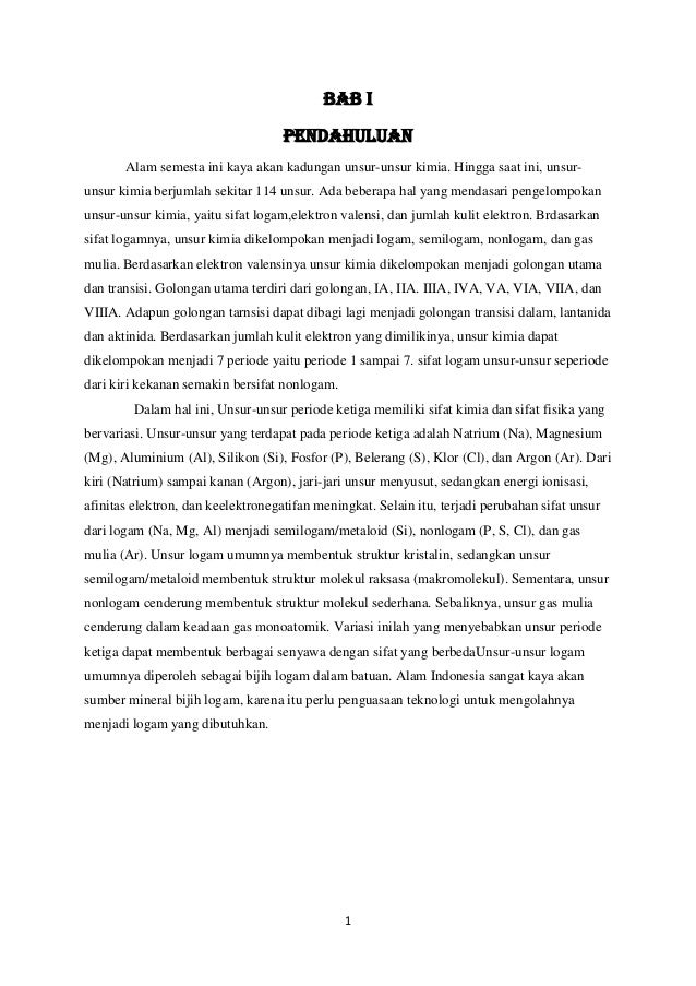 Makalah Sistem Periodik Ke 3