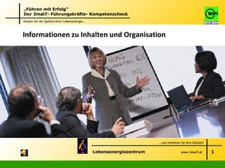 Informationen zu Inhalten und Organisation 