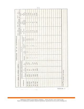 Digitalizado por SOVINCIV con fines didácticos y divulgativos – Sin fines comerciales. Caracas, Octubre de 2004.
Requiere ser actualizado por las autoridades competentes (Especialmente: especificaciones de acero y concreto, climatología, etc).
 