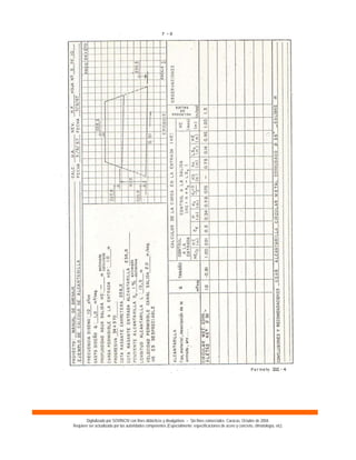 Digitalizado por SOVINCIV con fines didácticos y divulgativos – Sin fines comerciales. Caracas, Octubre de 2004.
Requiere ser actualizado por las autoridades competentes (Especialmente: especificaciones de acero y concreto, climatología, etc).
 
