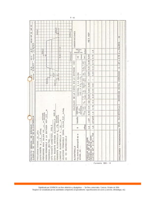 Digitalizado por SOVINCIV con fines didácticos y divulgativos – Sin fines comerciales. Caracas, Octubre de 2004.
Requiere ser actualizado por las autoridades competentes (Especialmente: especificaciones de acero y concreto, climatología, etc).
 
