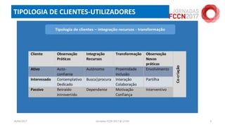 TIPOLOGIA DE CLIENTES-UTILIZADORES
18/04/2017 Jornadas FCCN 2017 @ UTAD 5
 