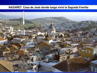 NAZARET. Casa de José donde luego vivió la Sagrada Familia
 