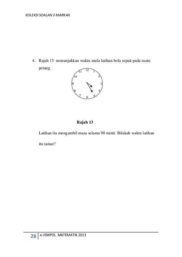 Matematik kertas 2 3 markah Matematik kertas 2 3 markah