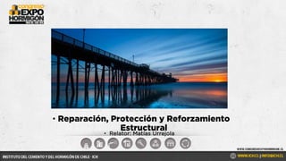 • Relator: Matías Urrejola
Imagen referencial
• Reparación, Protección y Reforzamiento
Estructural
 