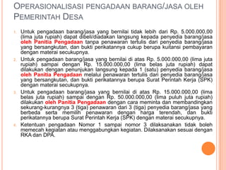 AlurPelaksanaanKegiatanSwakelolaPemerintahDesa< 5 JtNPPDSPDSPPBarang/JasaDPAUangBelanjaKurangdariRp 5 JutaBuktiPengeluaranKasbermeteraiKuitansibermeterai / NotaBarangSSP
