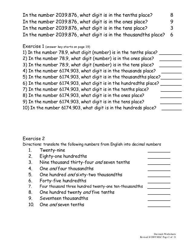 pix What Digit Is In The Hundredths Place 3 math 550 decimals worksheets 2