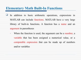 3_MATLAB Basics Introduction for Engineers .pptx | Computing ...
