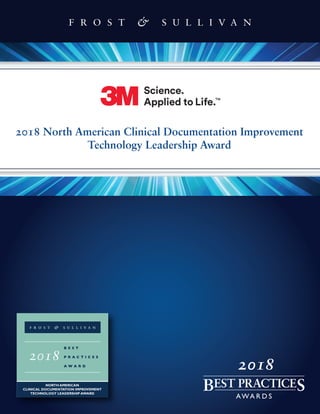 2018 North American Clinical Documentation Improvement
Technology Leadership Award
2018
 