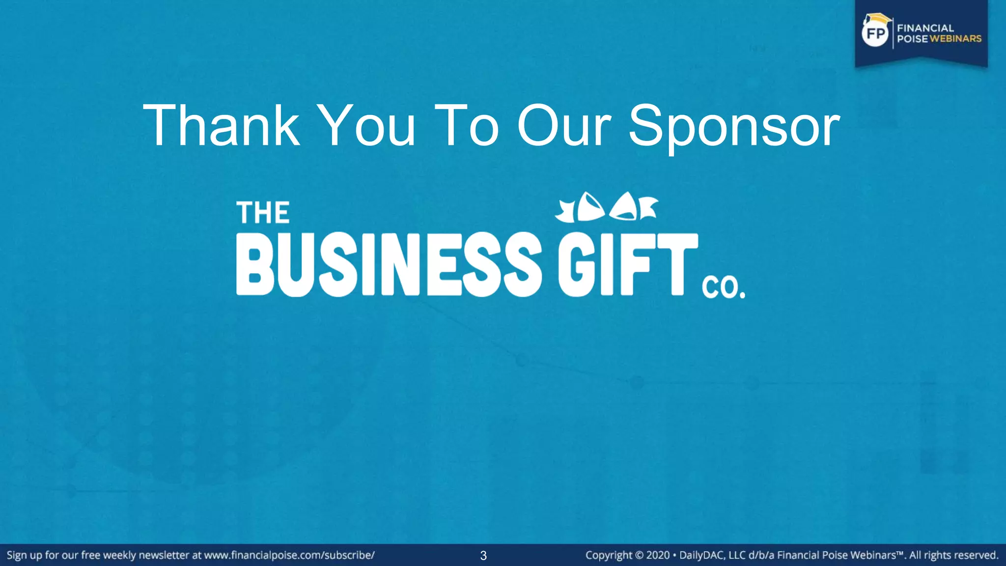 3
Thank You To Our Sponsor
 