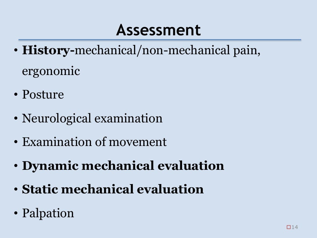 Mckenzie approach, Mechanical Diagnosis Therapy, Directional preferen…