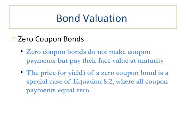 Zero coupon bond semi annually formula