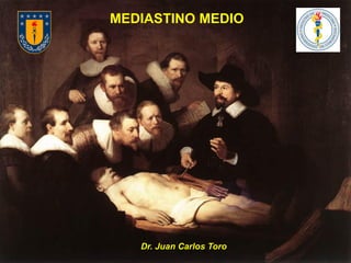 MEDIASTINO MEDIO (1ª Parte) 
Dr. Juan Carlos Toro 
Dr. Juan Carlos Toro 
MEDIASTINO MEDIO  