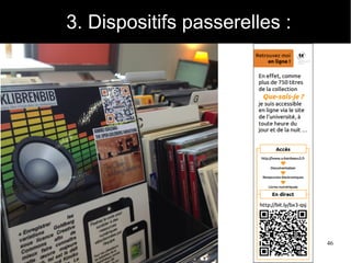 46
3. Dispositifs passerelles :
 