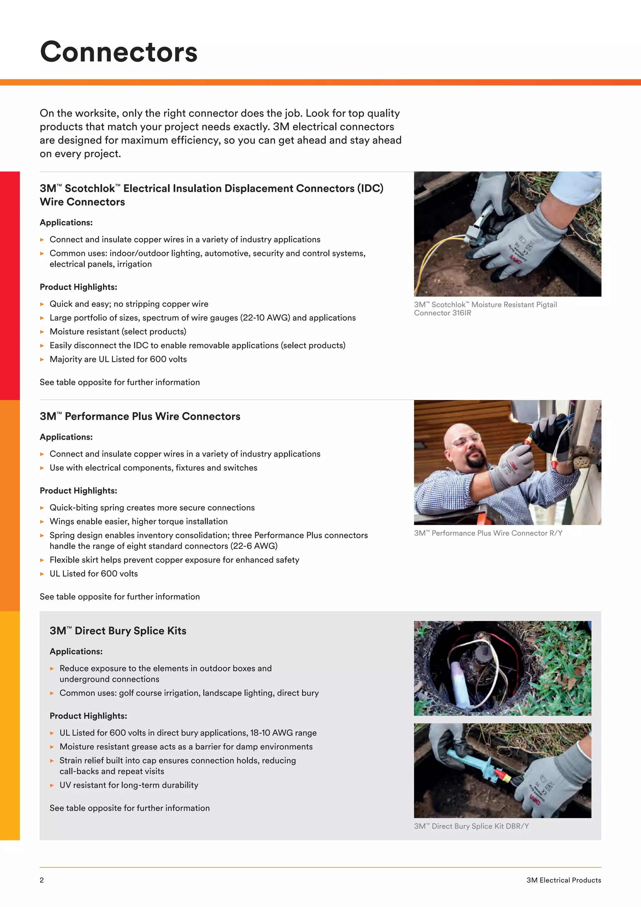 3M Electrical Products Stocked By Thorne & Derrick International PDF