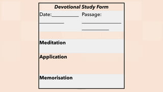 Devotion Method Bible Study Methods—#1 Devotional Method | PDF
