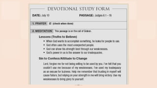 Devotion Method Bible Study Methods—#1 Devotional Method | PDF