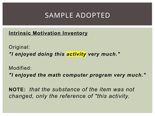 Intrinsic Motivation Inventory.pdf 3_Methodology.pptx jdhdhhdbdnndndjdnndjd | PPTX
