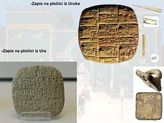 -Zapis na pločici iz Uruka -Zapis na pločici iz Ura 