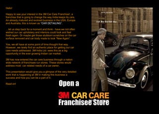 car looking new
Keep your
Franchisee Store
Car CareOpen a
 