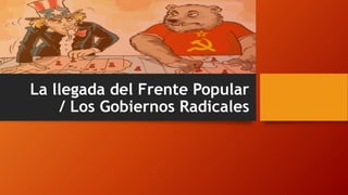 La llegada del Frente Popular
/ Los Gobiernos Radicales
 