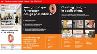 3M™ General Purpose Double Coated Tape GPT-020F
 