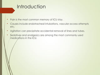 sedation in the ICU, delirium and how to use propofol | PPT