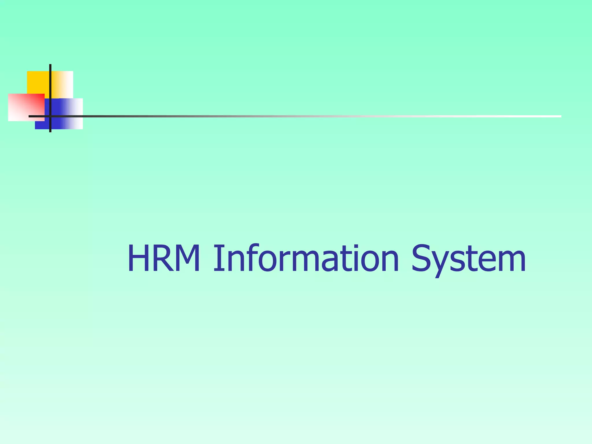 HRM Information System
 