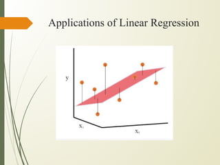 Applications of Linear Regression
 