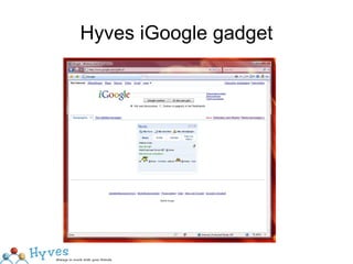 Hyves iGoogle gadget 