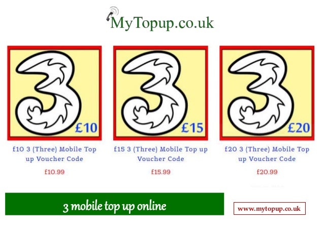 3 Mobile Top Up Online