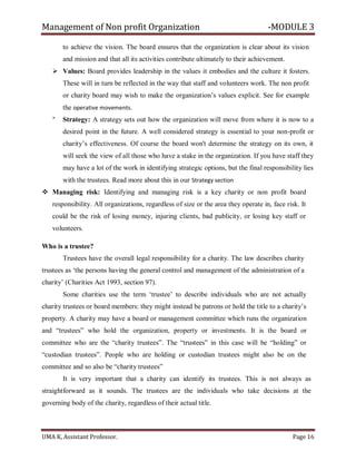 Ngo Notes.pdf Management of non profit organisation module 3 | PDF