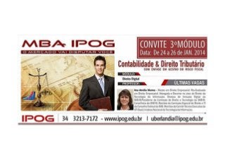 3 modulo MBA Contabilidade e Direito Tributário IPOG Uberlândia