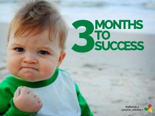 3

MONTHS
TO
SUCCESS

1

#eMetrics
@xavier_colomes

 