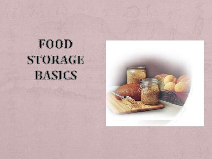 Food Storage Basics
