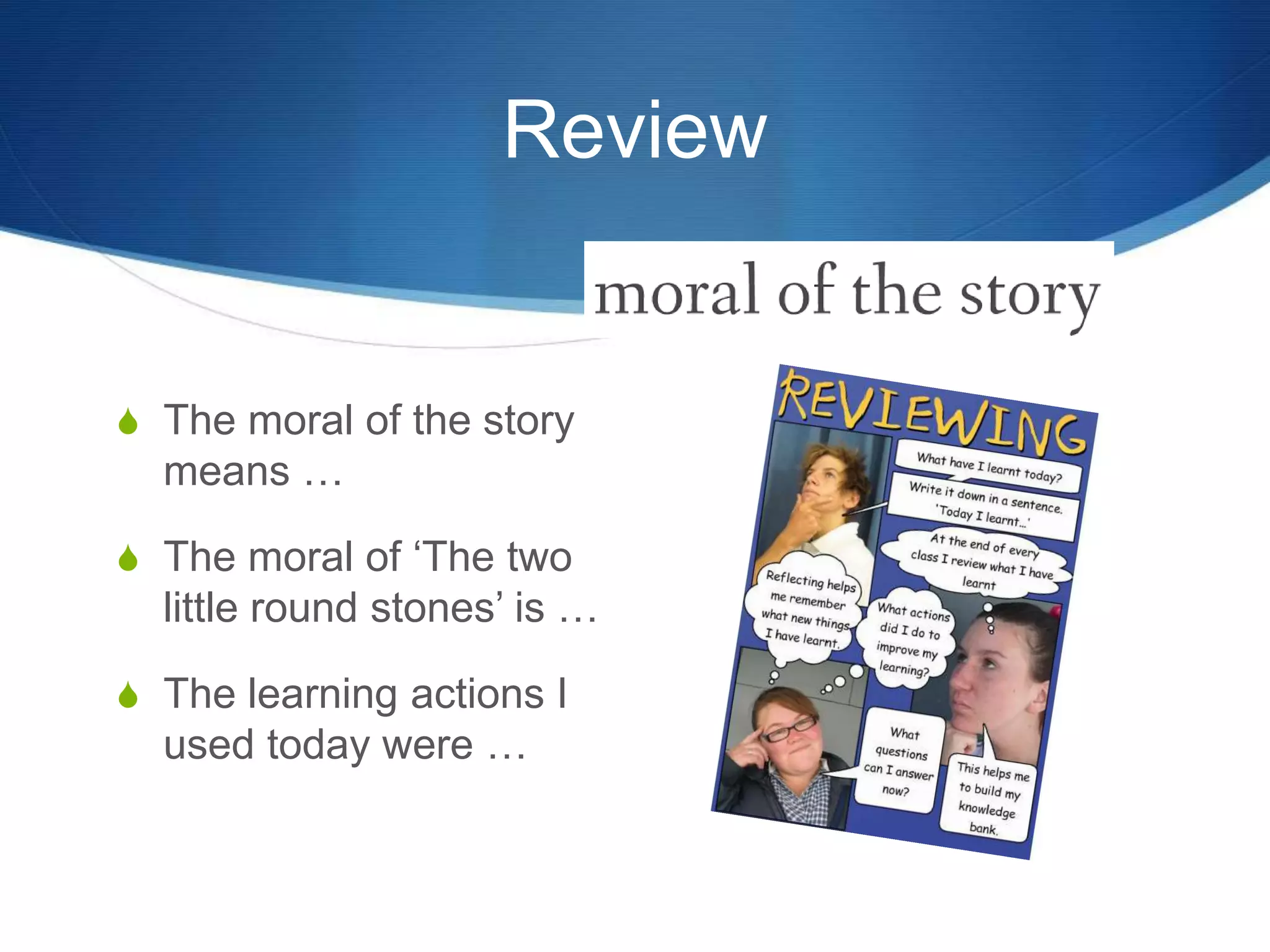 3 Moral of the story PPTX