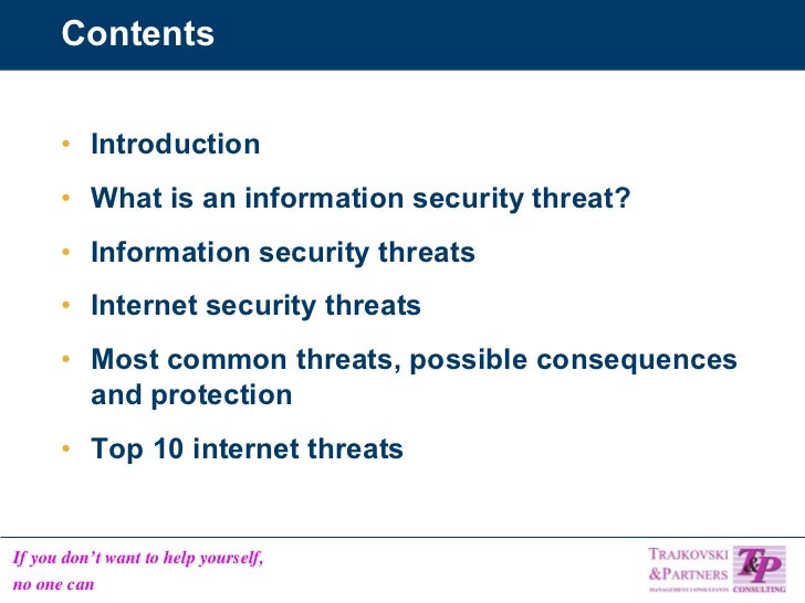 Common Information Security Threats
