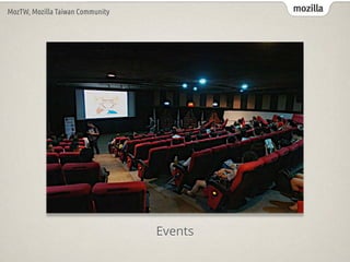 mozillaMozTW, Mozilla Taiwan Community
Events
 