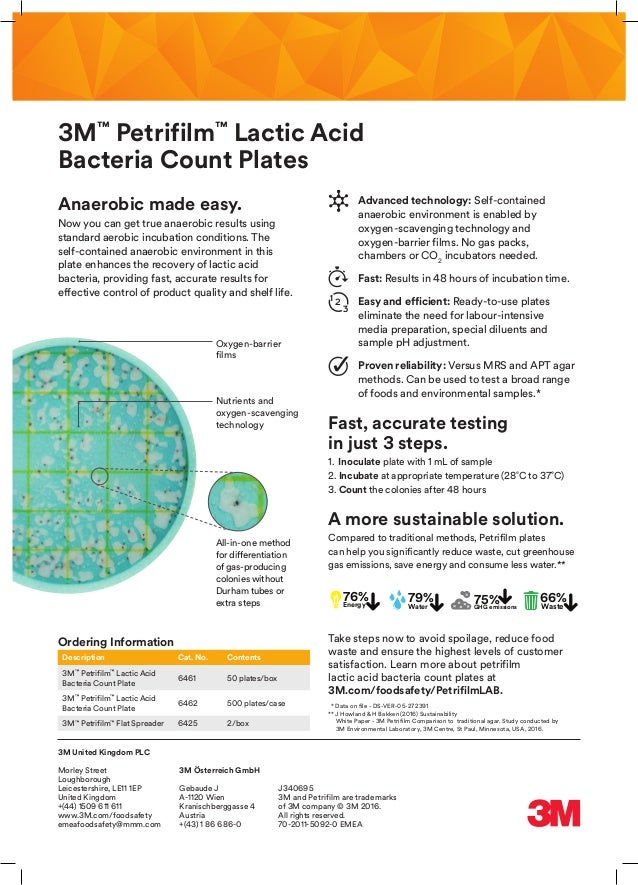 3M™ Petrifilm™ Lactic Acid Bacteria