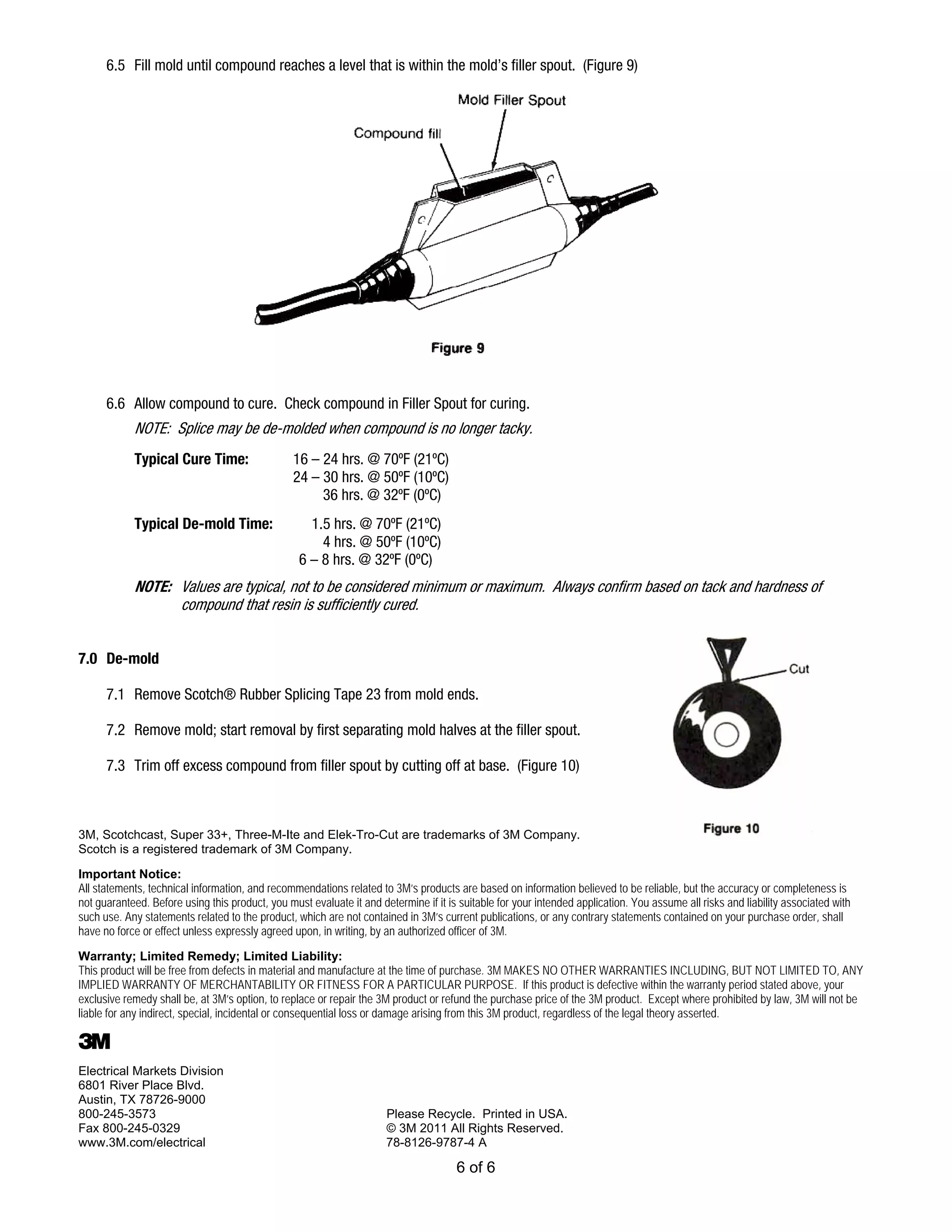 3M Scotchcast Flexible & Trailing Power Cable Splice Kits 82-F | PDF