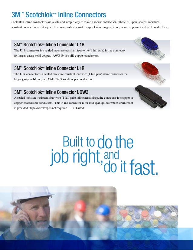 3M Scotchlok Insulation Displacement Connectors & Connector Crimping