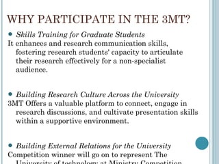 3MT-Training-templet for the champion of UoT-2024.ppt