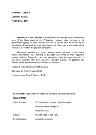 3 mtb mle lm q1 | PDF