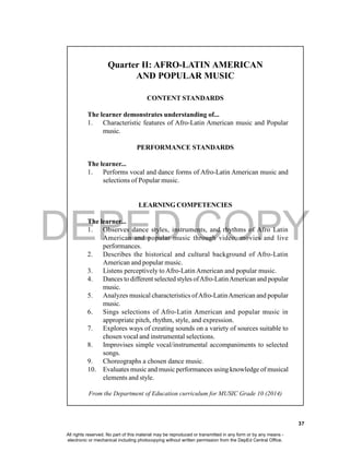 Music Grade 10 2nd Quarter Music Grade 10 2nd Quarter