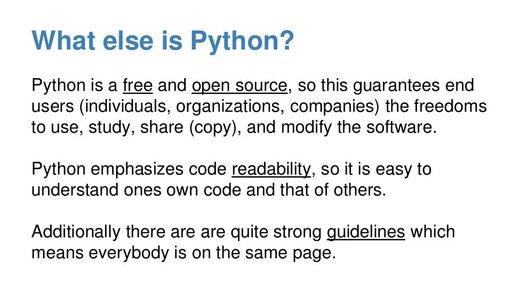 What is Python? An overview of Python for science.