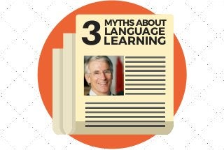 3MYTHSABOUT
LANGUAGE
LEARNING
 