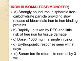 Monofer Table Anemia__BY_MADHURI.pptx treatment of iron deficiency anemia | PPTX