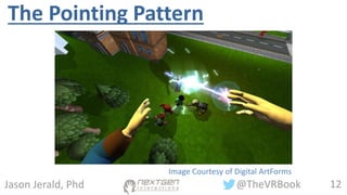 12@TheVRBookJason Jerald, Phd
The Pointing Pattern
Image Courtesy of Digital ArtForms
 