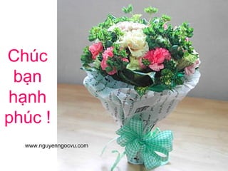 Chúc bạn hạnh phúc ! www.nguyenngocvu.com 